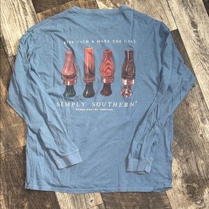 Simply Southern Men's Long-Sleeve Graphic Shirt — Blue